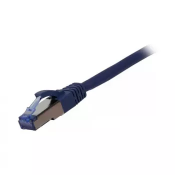 Patch kabelis RJ45 CAT6A 500MHz 0,5m zils S-STP (S/FTP) komponentu testēts (GHMT sertificēts) AW