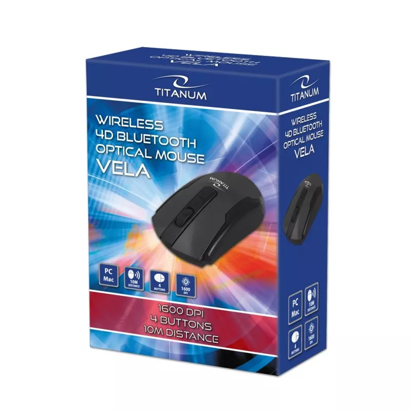 Pele Esperanza TM123 Bezvadu Bluetooth 4D Vela Melna