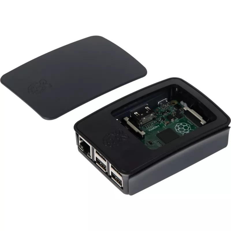 Raspberry Pi korpuss - ABS plastmasa - Melns