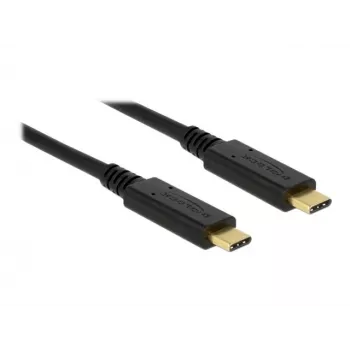 USB kabelis DeLOCK 83668 USB 3.2 Gen 1 2m USB-C melns
