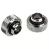 Adapteris G1/4 collu vīriešu uz 16 mm cieto cauruli BitsPower Touchaqua TA-FH16-GS, 2 gab., sudrabs