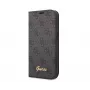 GUESS Book Case Apple iPhone 14 Pro Max Gumija/Silikons Melns