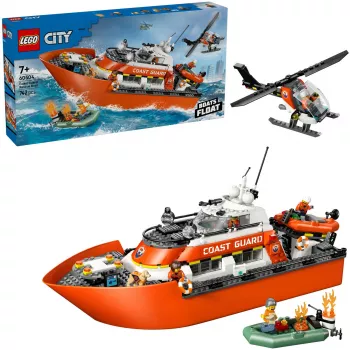LEGO City Glābšanas laiva un helikopters 60504