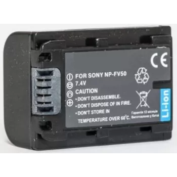 Papildu akumulators Extra Digital NP-FV50 7.2V 2200mAh — uzlādējama kameras baterija