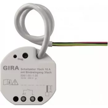 Gira 1-kanāla komutācijas izpildmehānisms 16A slēpšanai KNX Secure 506100