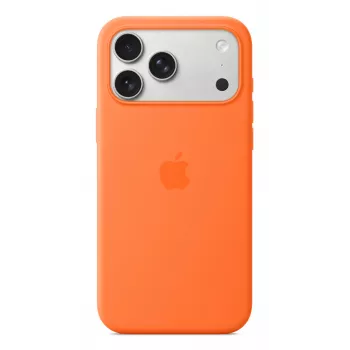 Apple iPhone 17 Pro Max Silikona Maciņš MagSafe Oranžs
