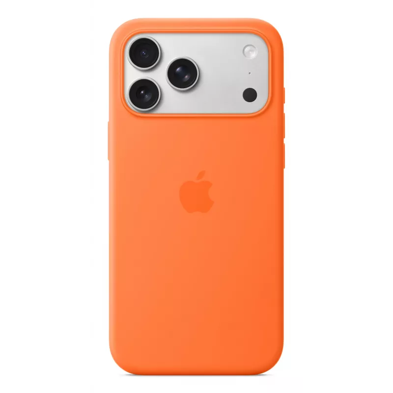 Apple iPhone 17 Pro Max Silikona Maciņš MagSafe Oranžs