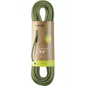 EDELRID Dry Hummingbird 9,2 mm 70 m Night Citrus – viegla kāpšanas virve
