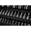 Uzgriežņu atslēgu komplekts 1/4 inch, 1/2 inch, 110 daļas, CrV