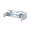 RTV skapis EVA 180x40x56 balts/balts glancēts