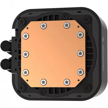 Šķidruma dzesēšanas komplekts DeepCool LQ240 — 240 mm radiators, 2×120 mm PWM ventilatori, RGB, caurule 41 cm, alumīnija radiators, melns