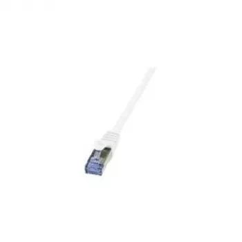 Tīkla kabelis LogiLink 0,25 m RJ-45 Cat6A balts