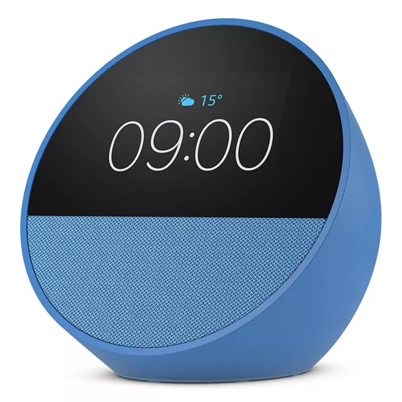 Amazon Echo Spot (2024) Ocean Blue — viedais skaļrunis ar displeju