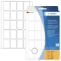 HERMA pastāvīgās līmes etiķetes - Baltas - 22 x 32 mm 640 etiķetes (32 lapas x 20) (2430)