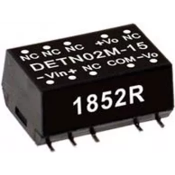 Līdzstrāvas pārveidotājs Mean Well DETN02L-12 2 W, ieeja 4.5–5.5 V, izeja 80 mA, 10.9×15.2×7.1 mm