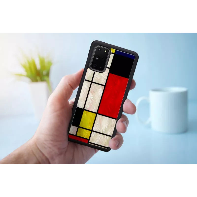Aizsargmaciņš iKins Samsung Galaxy S20+ — melns printēts dizains