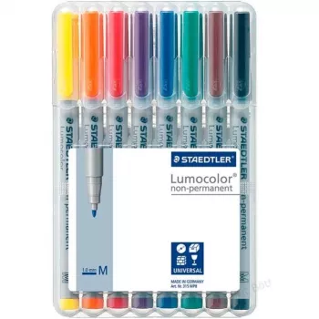 Marķieru komplekts Staedtler 315 WP8 8 krāsas (melna, zila, brūna, zaļa, oranža, sarkana, violeta, dzeltena)