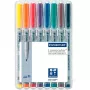 Marķieru komplekts Staedtler 315 WP8 8 krāsas (melna, zila, brūna, zaļa, oranža, sarkana, violeta, dzeltena)
