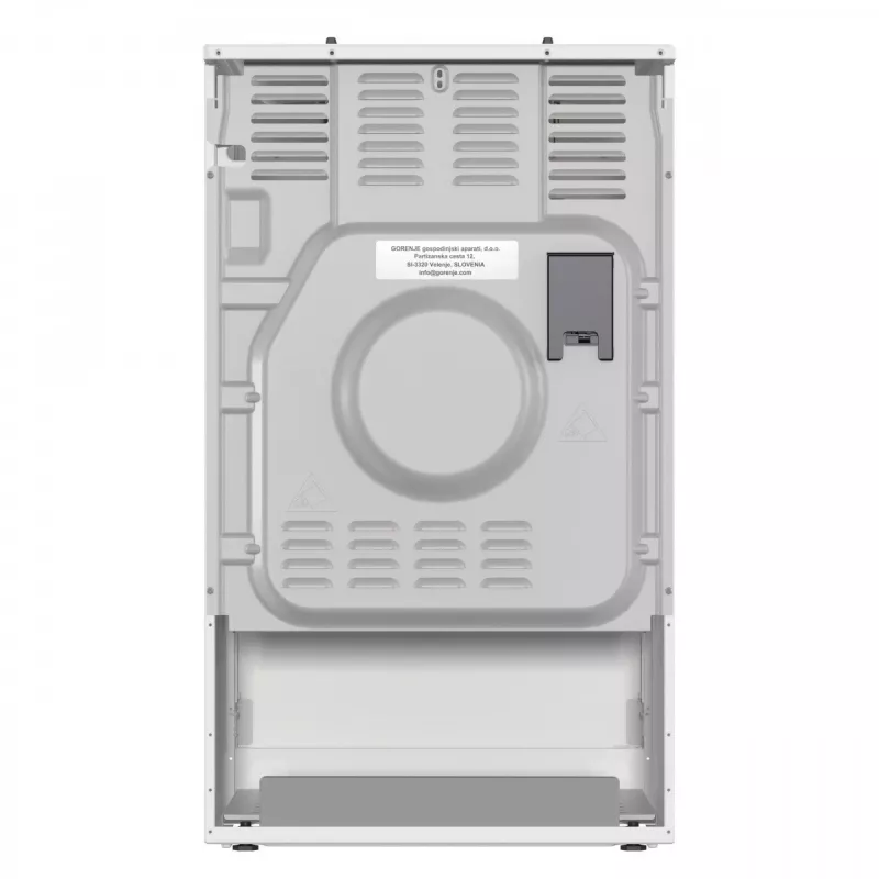 Brīvi stāvoša gāzes plīts ar cepeškrāsni Gorenje GG5A10WFFM — 4 degļu virsma, 70 L cepeškrāsns, emaljēta virsma, balta