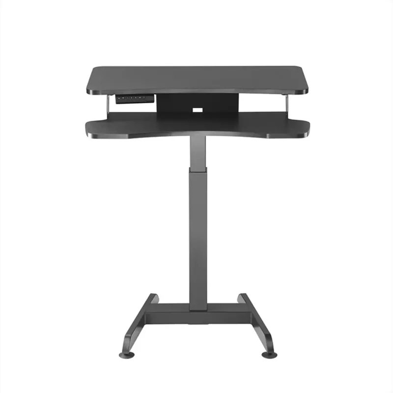 Maclean MC-835 Pārnēsājams rakstāmgalds ar elektrisko augstuma regulēšanu 72-122 cm, max 37 kg, vadības panelis, sēdus-stāvus darba stacija