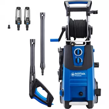 Nilfisk PREMIUM 180-10 EU Augstspiediena mazgātājs Vertikāls Elektrisks 610 l/h 2900 W Zils, Melns