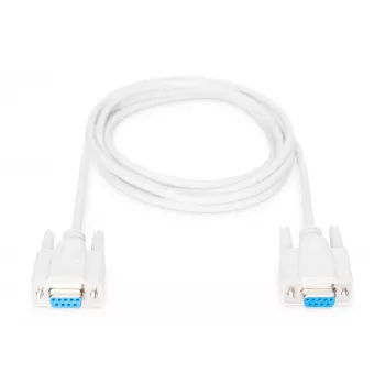 Digitus seriālais savienojuma kabelis [1x D-SUB ligzda 9 polu - 1x D-SUB ligzda 9 polu] 2,00 m bēšs (AK-610106-020-E)