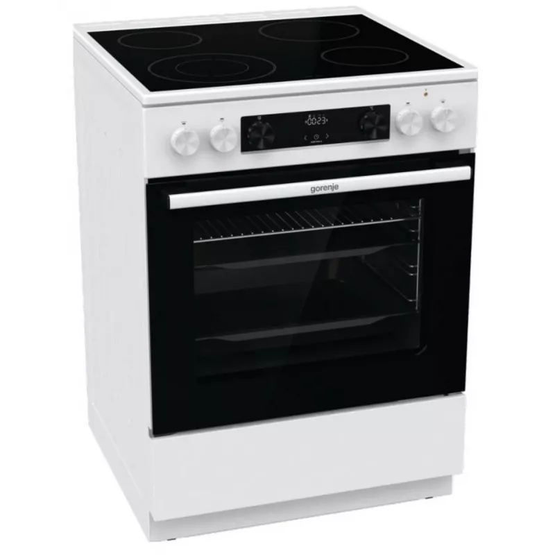 GORENJE GECS6C70WC Brīvi stāvoša elektriskā plīts ar keramikas virsmu