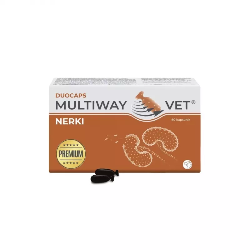 JM Sante Multiway Vet Duocaps Kidneys atskrūvējamās kapsulas suņiem un kaķiem, 60 gab.