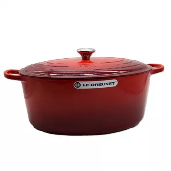 Le Creuset Signature Cepšanas Trauks ovāls ķiršu sarkans 40 cm