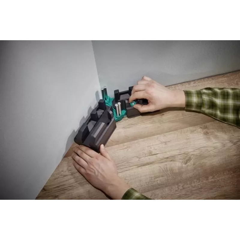 Slīpuma un griešanas leņķa mērītājs Wolfcraft 6948200 — leņķa mērītājs, 85–180° mērījums, dēļiem līdz 3 cm, melns