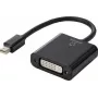 Renkforce RF-4769258 Mini-DisplayPort uz DVI adapteris [1x Mini-DisplayPort spraudnis - 1x DVI ligzda 24+5 kont.] Melns PVC apvalks 15 cm