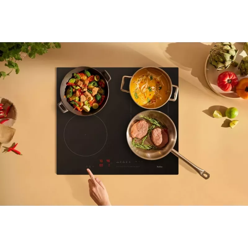 Indukcijas plīts virsma PIH6541PHTSUN 3.0 MELNĀ MATĒTĀ