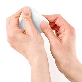 Polimērmāls FIMO effect balts caurspīdīgs 8010-014 — caurspīdīgs balts efekts, mīksts polimērmāls, 57 g stienītis