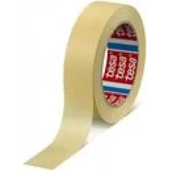 Maskēšanas lente Tesa 4323 Light Crepe 50 m x 25 mm bēšā krāsā