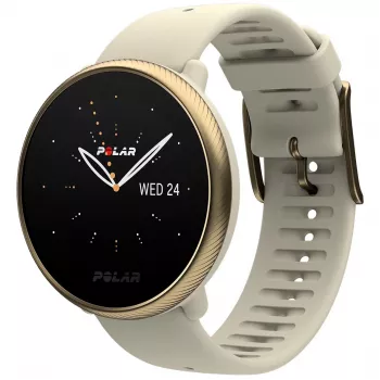 Polar Ignite 2 - Šampanieša Zelta - Sporta Pulkstenis ar Siksniņu - Silikona - Šampanieša - Siksniņas Izmērs: S/L - Bluetooth - 35 g (90085185)