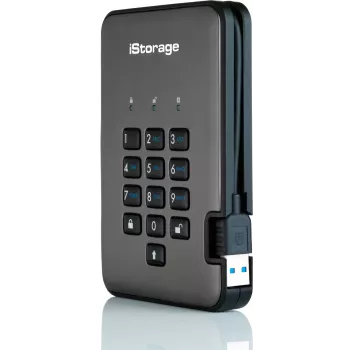 iStorage diskAshur PRO² SSD 2TB — drošs pārnēsājams cietvielu disks