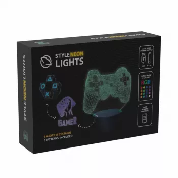Galda LED lampa MANTA SNL122RGB RGB 3D gaismas dekorācija, krāsu mainoša RGB, USB barošana