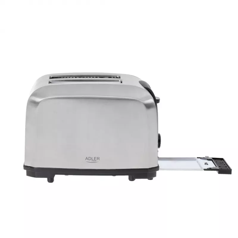 Toasters Adler AD 3222 2 šķēles 1000 W Sudrabs
