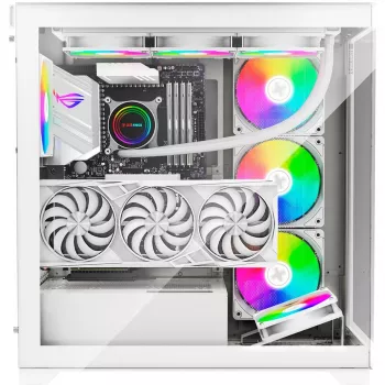 Korpuss XILENCE X818.W.ARGB Midi Tower, balts, ATX/micro ATX/Mini-ITX