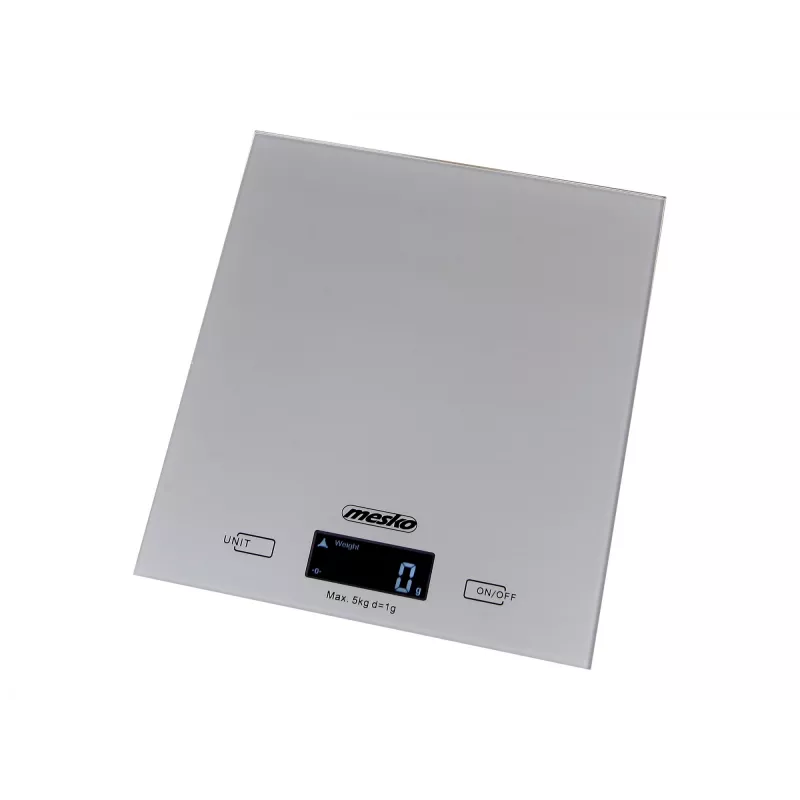 Virtuves svari Mesko MS 3145, 5 kg, 1 g, LCD, sudraba