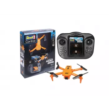 RC kvadrokopteris REVELL Pocket Drone 23810 — 2,4 GHz, 4-kanālu tālvadības pults