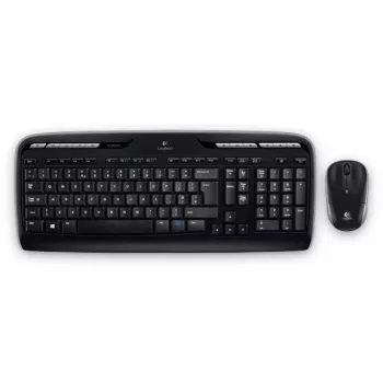 Bezvadu tastatūras komplekts Logitech MK330 US QWERTY Melns