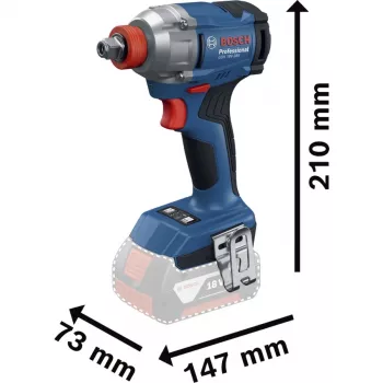 Triecējuzgriežņu atslēga Bosch GDX 18V-285 solo C — 18V bezvadu, 285 Nm griezes moments
