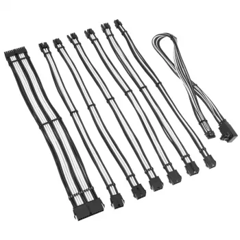 Kabeļa pagarinājuma komplekts Kolink COREPRO-EK-12VT2-BWH — 12V, 2×6-pin Type 2 savienotāji