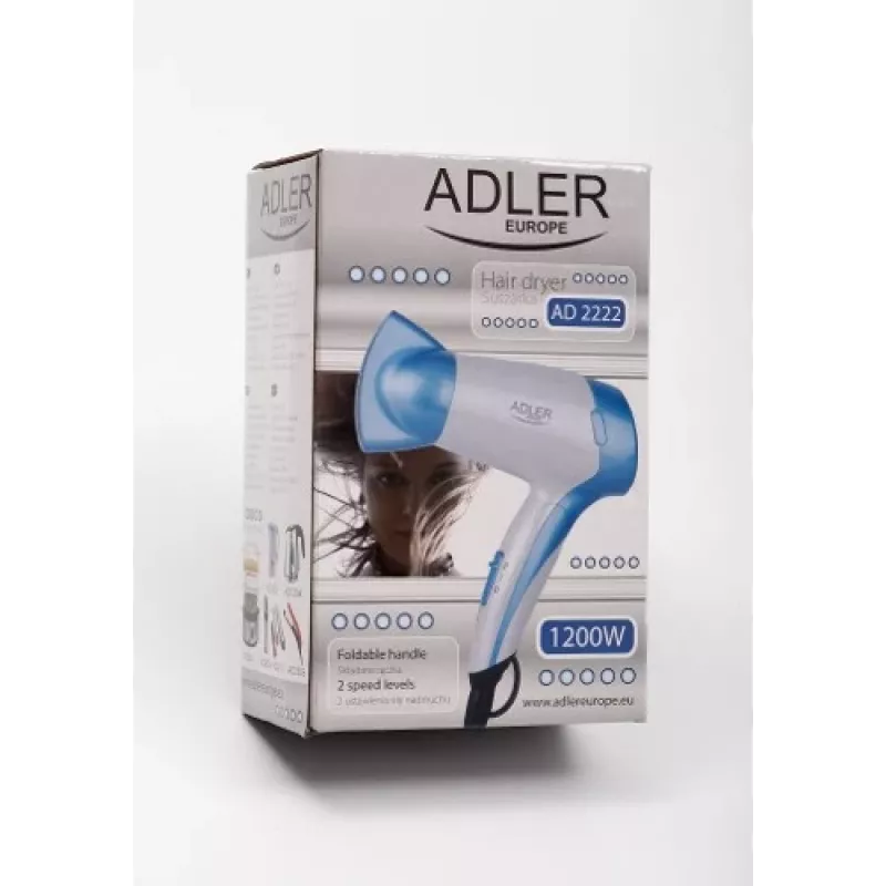 Fēns Adler AD 2222 zils, balts 1200 W