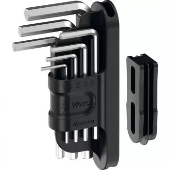Wera Tool-Check Modular L-veidīgie Hex-Plus sešstūra atslēgu komplekts 1, 7 gab. (05049003001)