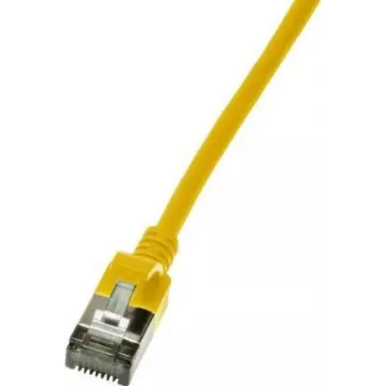LogiLink Slim U/FTP tīkla kabelis 2 m Cat6a U/FTP (STP) Dzeltens (CQ9057S)