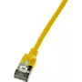 LogiLink Slim U/FTP tīkla kabelis 2 m Cat6a U/FTP (STP) Dzeltens (CQ9057S)