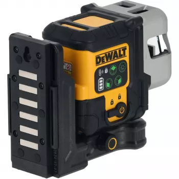 Bezvadu daudzlīniju lāzers DeWalt DCLE14301GB 3×180° krustlīnijas, 18V, zaļas līnijas, iebūvēts Powerstack Li-Ion akumulators