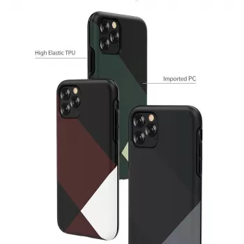 Aizsargmaciņš Devia Simple Style režģis iPhone 11 Pro, sarkans